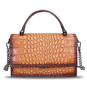 Classic Crossbody Strap Bag For Vegan Textured Top Handle Satchel Bag Satchel